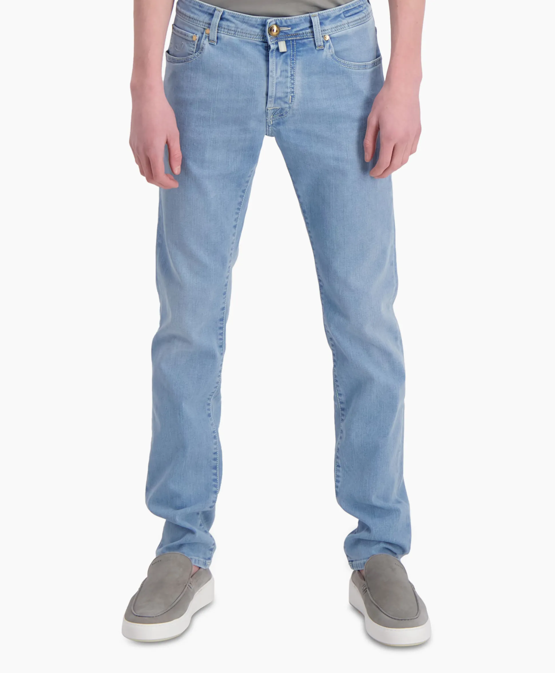 Clearance Jeans 5 Pkt Super Slim Fit Nick Blauw Heren Broeken