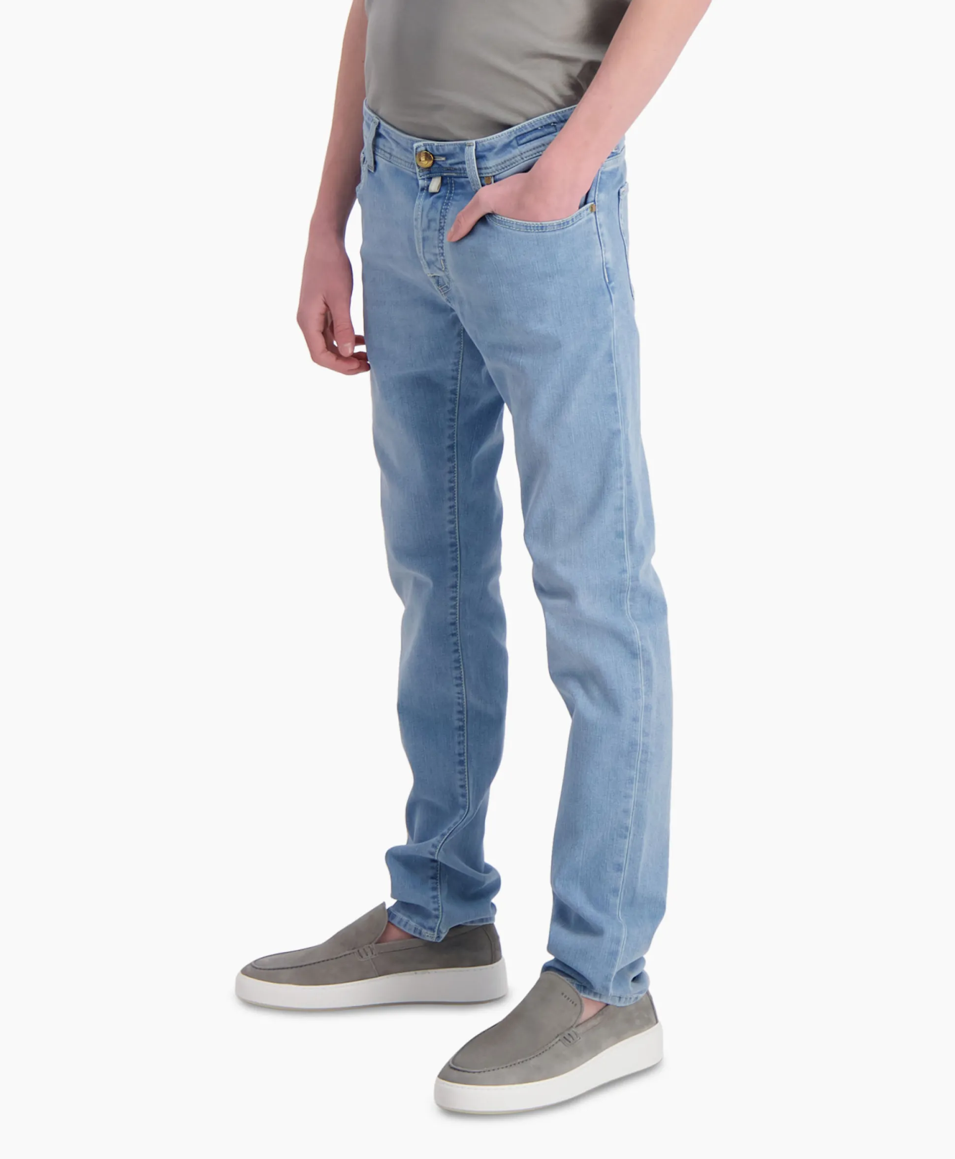 Clearance Jeans 5 Pkt Super Slim Fit Nick Blauw Heren Broeken