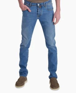Sale Jeans 5 Pkt Super Slim Fit Nick Midden Blauw Heren Broeken