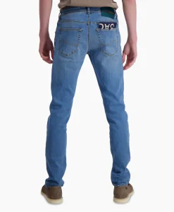 Sale Jeans 5 Pkt Super Slim Fit Nick Midden Blauw Heren Broeken