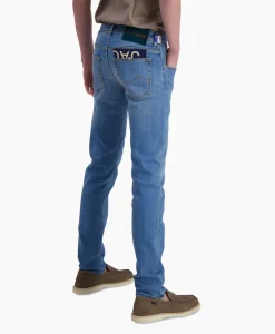 Sale Jeans 5 Pkt Super Slim Fit Nick Midden Blauw Heren Broeken