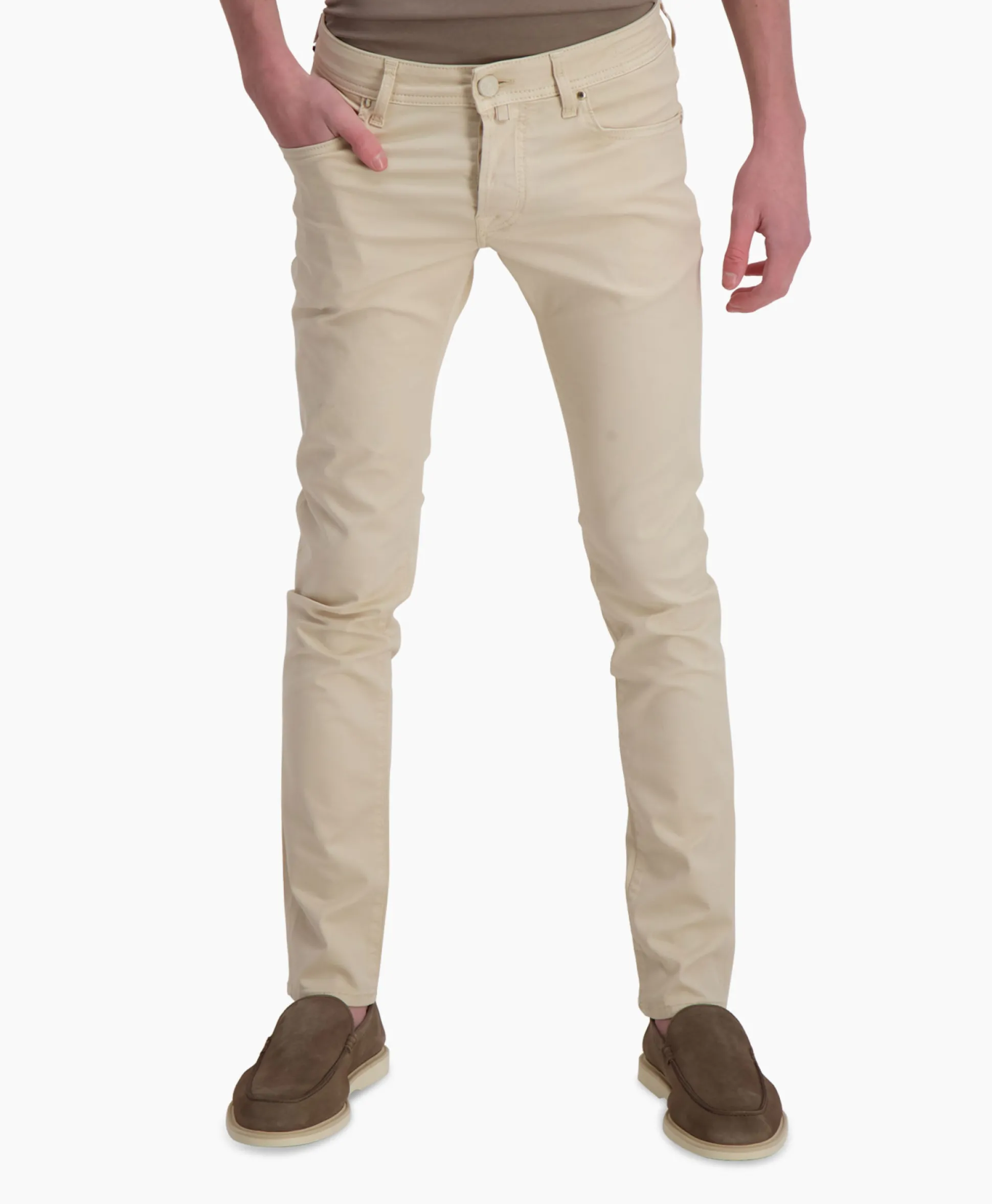 Sale Jeans 5 Pkt Super Slim Fit Nick Beige Heren Broeken