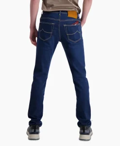 Hot Jeans 5 Pkt Super Slim Fit Nick Midden Blauw Heren Broeken