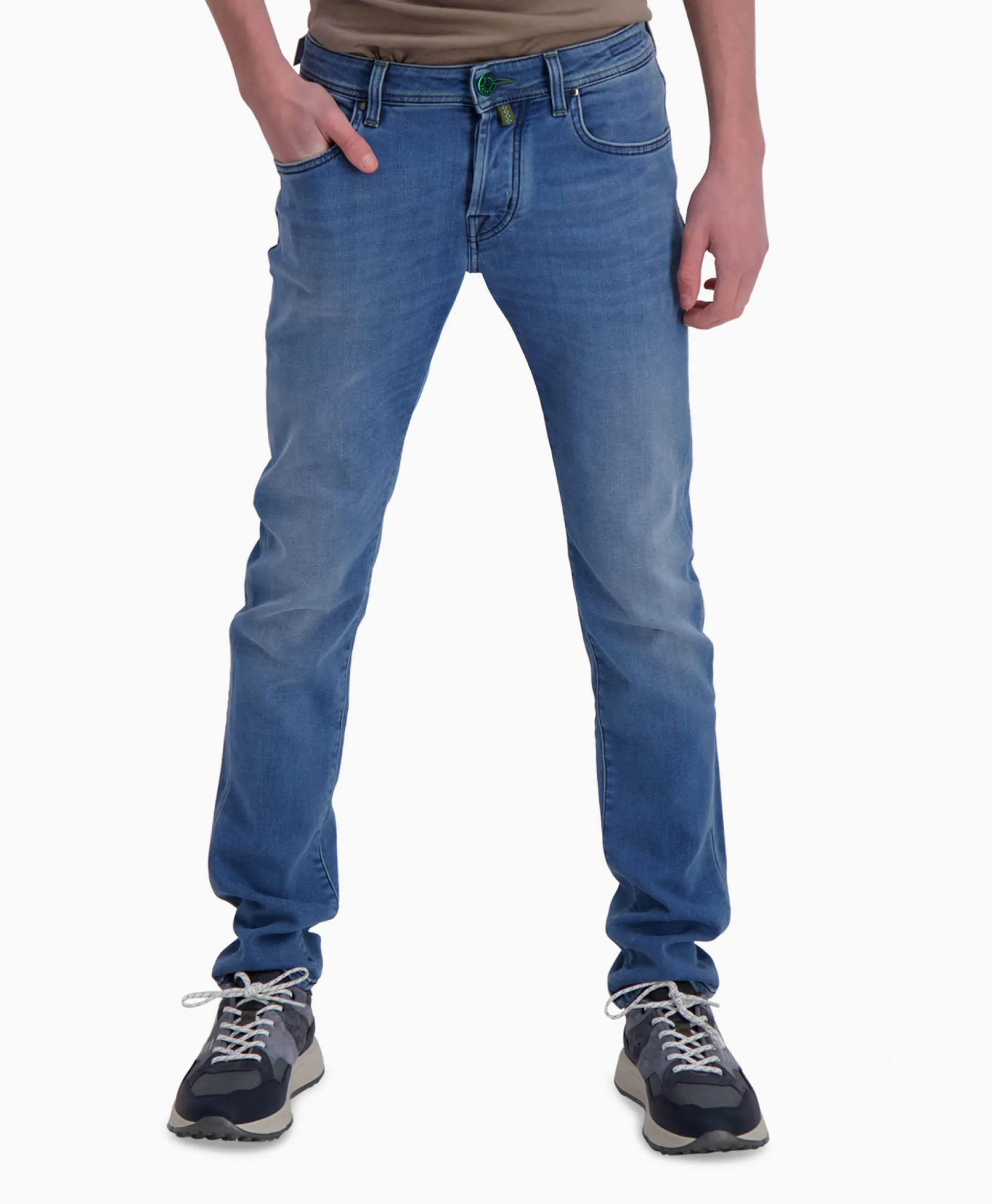 Sale Jeans 5 Pkt Super Slim Fit Nick Donker Blauw Heren Broeken