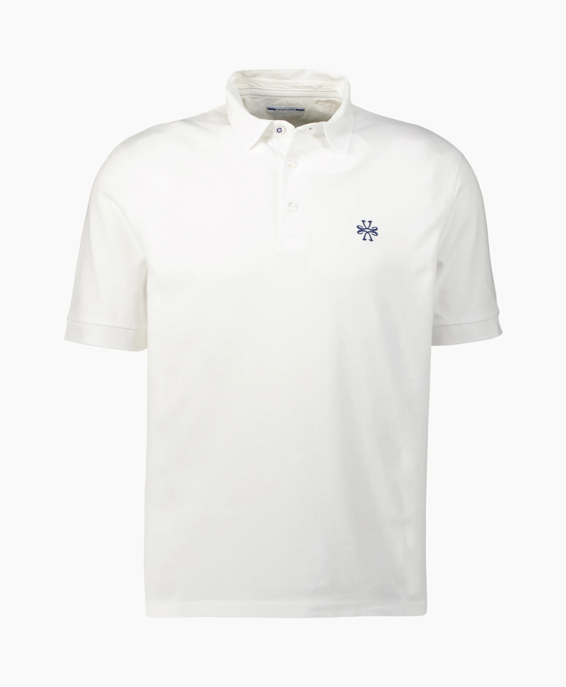 Discount Polo M/C Dettagli Con Popeline Wit Heren Polo's