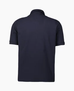 New Polo M/C Dettagli Con Popeline Donker Blauw Heren Polo's