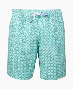 Cheap Zwembroek Circles Print Groen Heren Zwembroeken