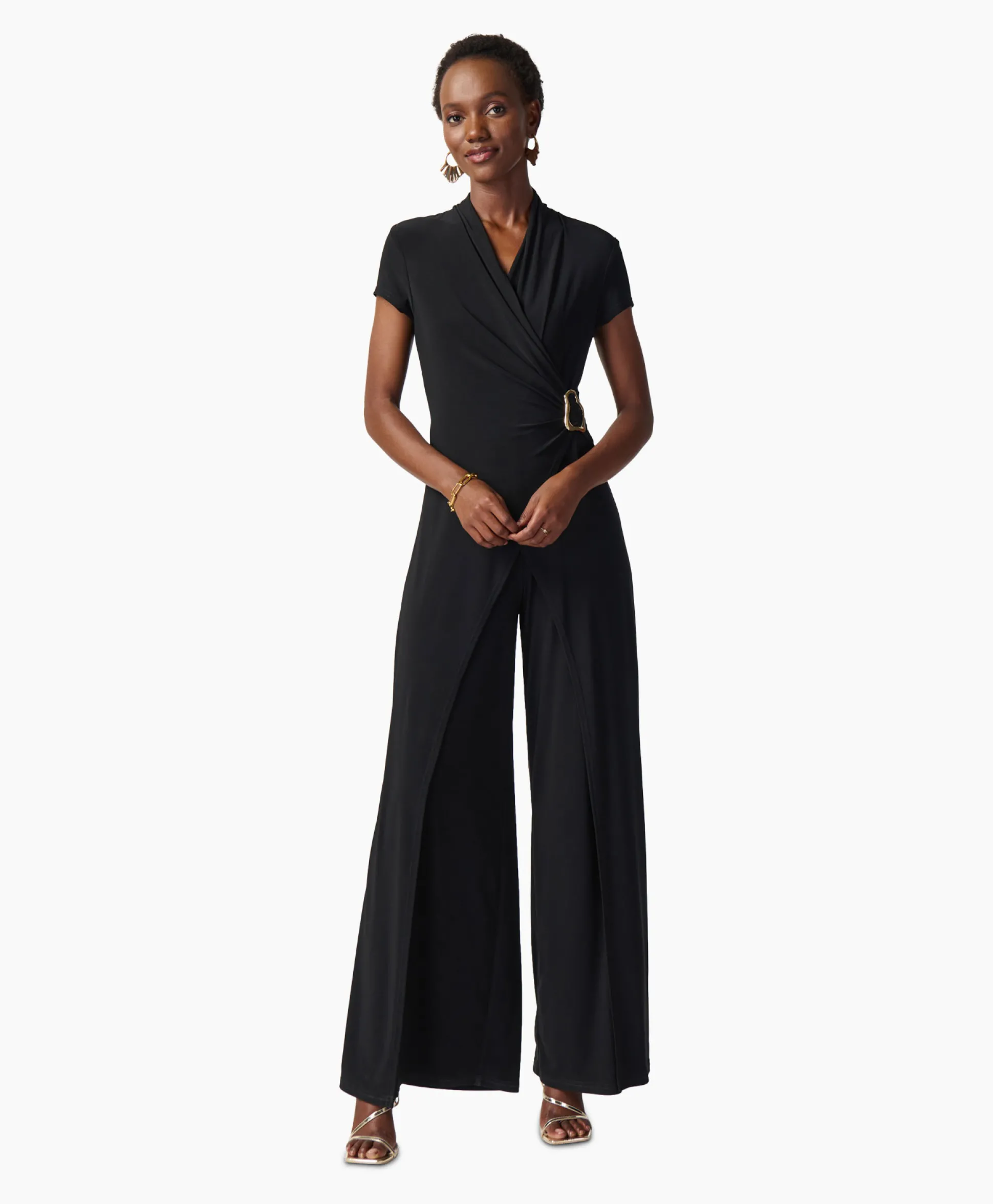 Hot Jumpsuit Korte Mouwen Zwart Dames Jumpsuits