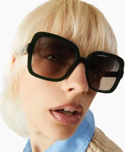 Clearance Zonnebril Miley Hunter White Gold Goud Dames Zonnebrillen