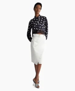 Online Blouse Escamicia C/Dettagali In Pizzo Zwart Dames Blouses