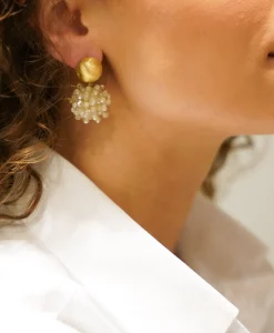 Store Oorbellen Ce Gb Globe S Double Ston Zalm Dames Sieraden