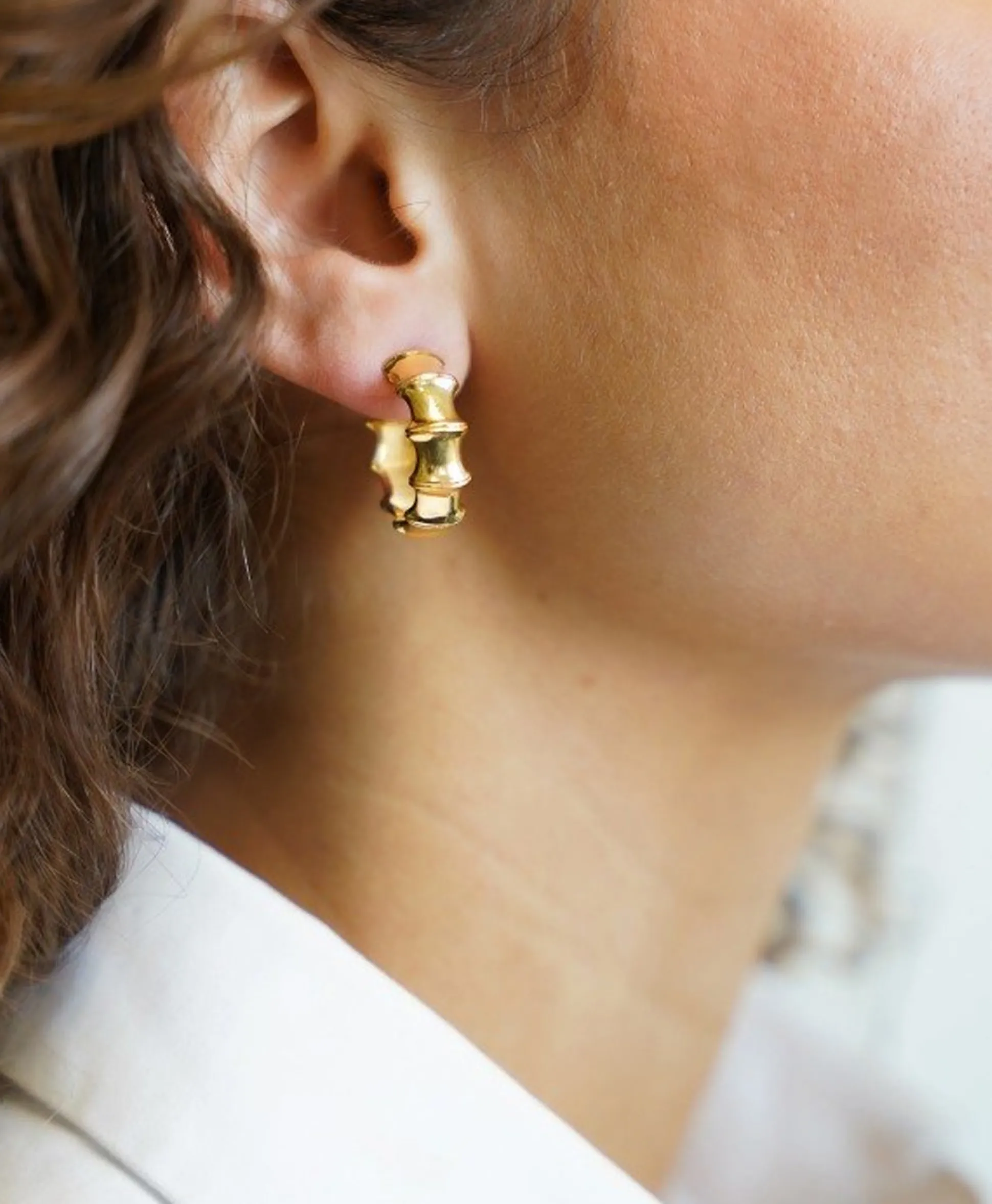 Sale Oorbellen Cl Creole Vintage Bamboe Small Diversen Dames Sieraden