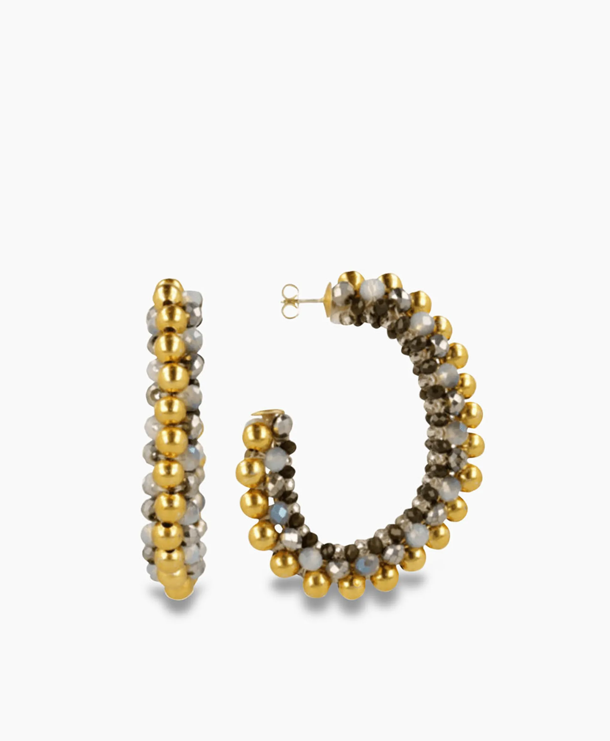 Cheap Oorbellen Ce Gb Oval Creole Deluxe Lgroen Dames Sieraden