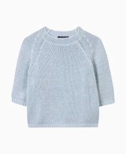 Shop Gebreide Trui 198405/5894-0 Licht Blauw Dames Truien