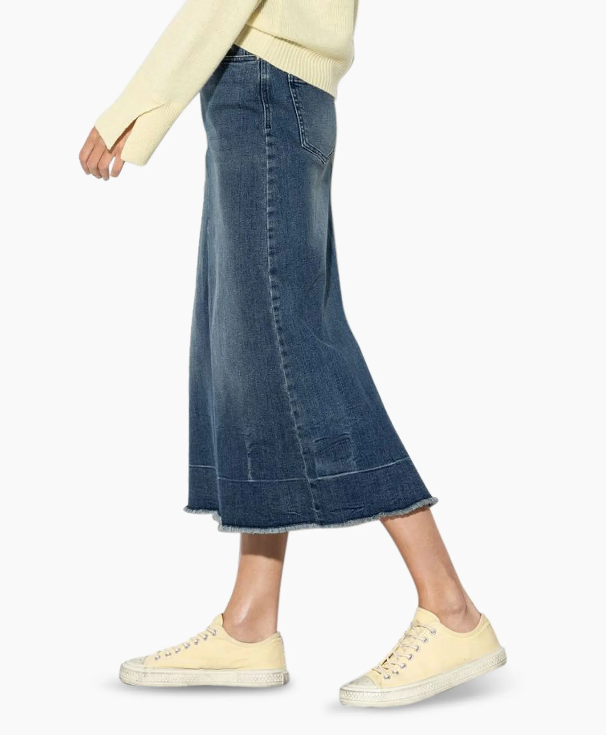 Cheap Midi Rok 598227/3388-0 Donker Blauw Dames Rokken