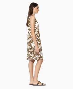 Cheap Mini Jurk 798496/3630-0 Bruin Dames Jurken