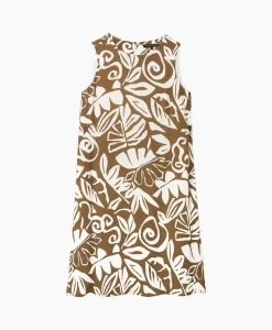 Cheap Mini Jurk 798496/3630-0 Bruin Dames Jurken