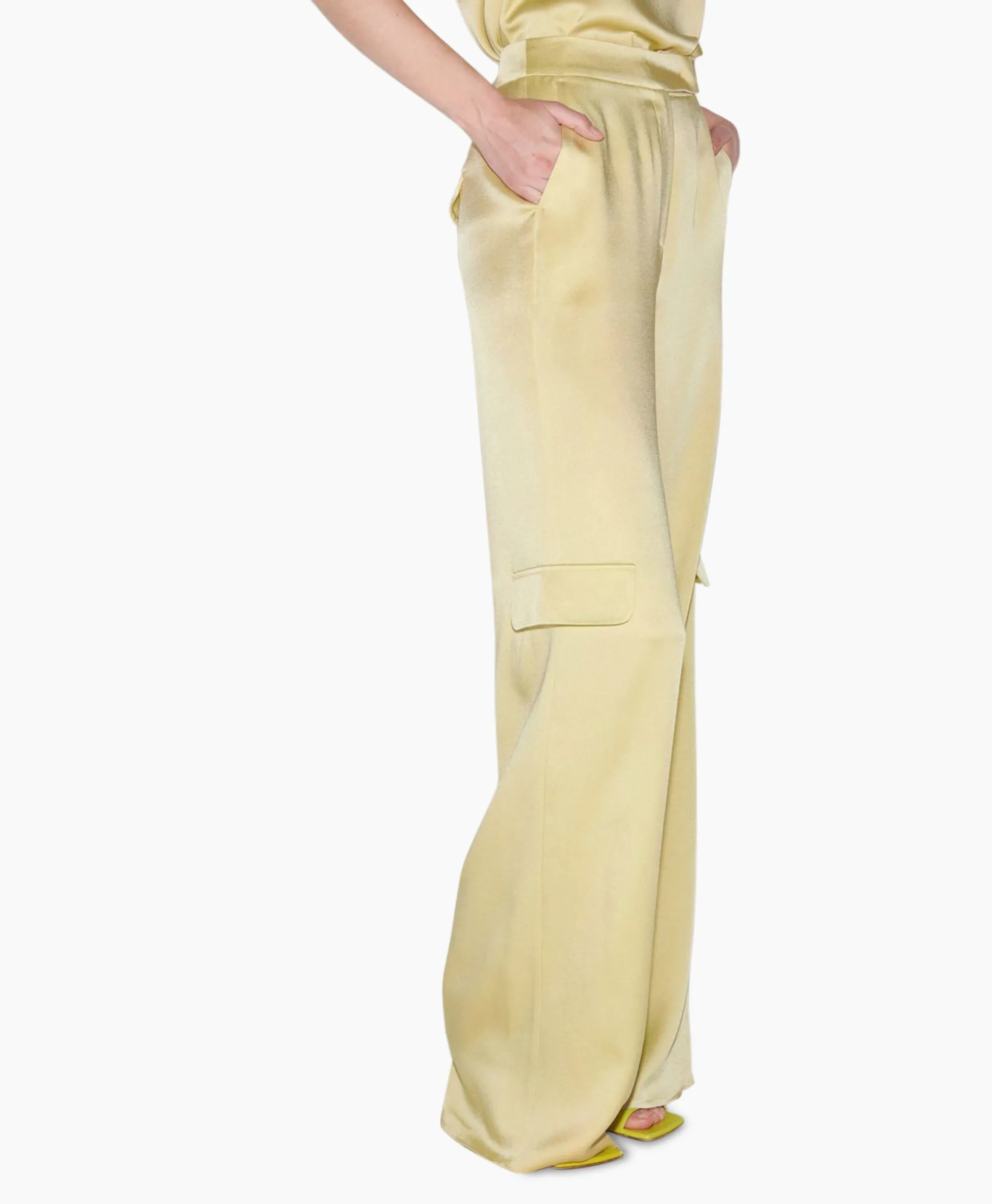 Flash Sale Pantalon 698648/3522-0 Geel Dames Broeken
