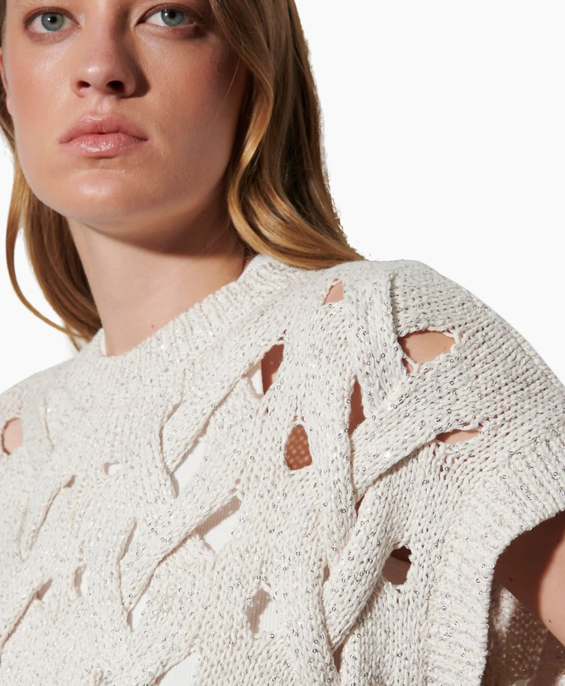 Cheap Pullover 198389/5894-0 Off White Dames Truien