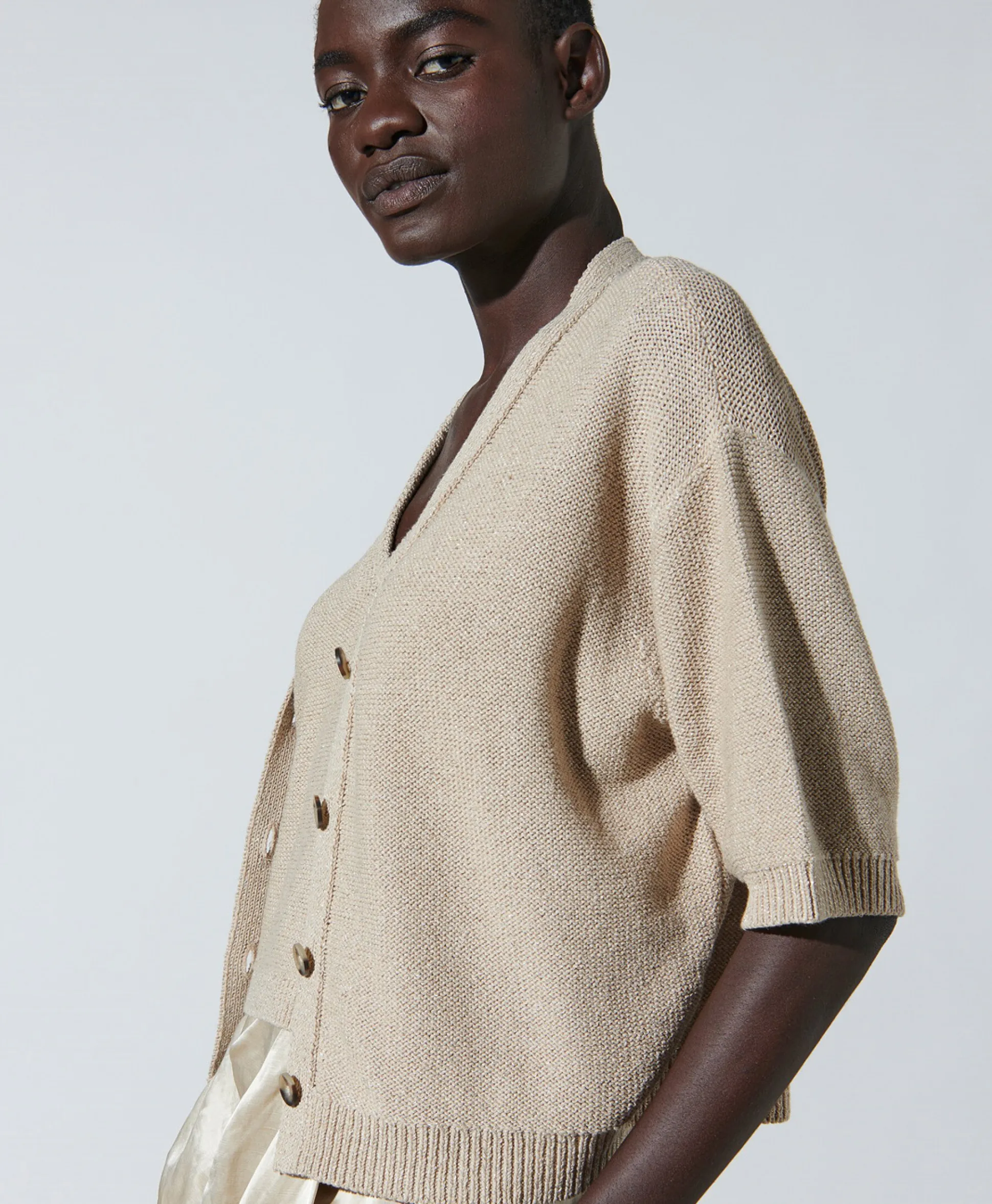 Cheap Sweater 478307/5894-0 Taupe Dames Vesten