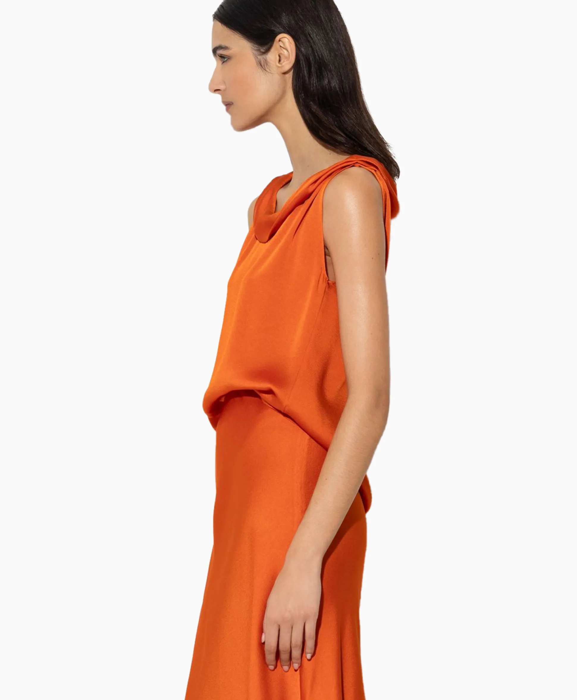 Sale Top 298456/3618-0 Oranje Dames Blouses