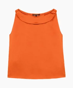 Sale Top 298456/3618-0 Oranje Dames Blouses