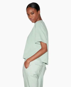 Outlet T-Shirt Korte Mouw 398121/7800-0 Mint Dames T-Shirts & Tops