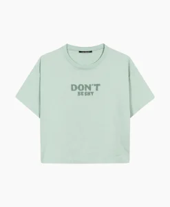 Outlet T-Shirt Korte Mouw 398121/7800-0 Mint Dames T-Shirts & Tops