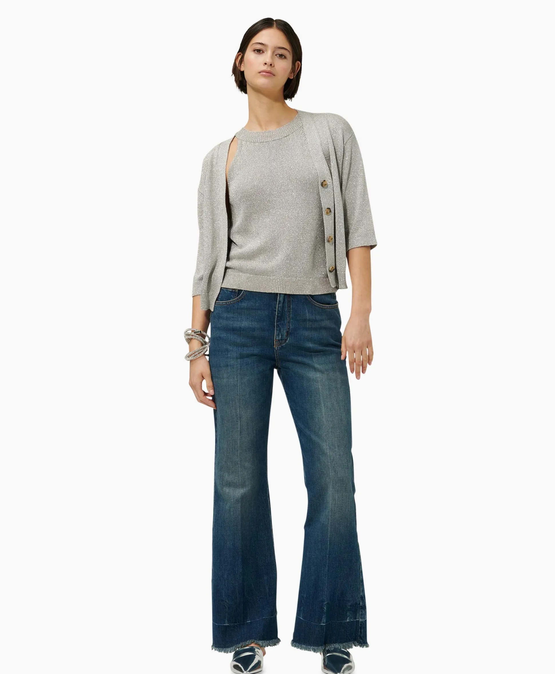 Shop Vest 488310/5157-0 Licht Grijs Dames Vesten