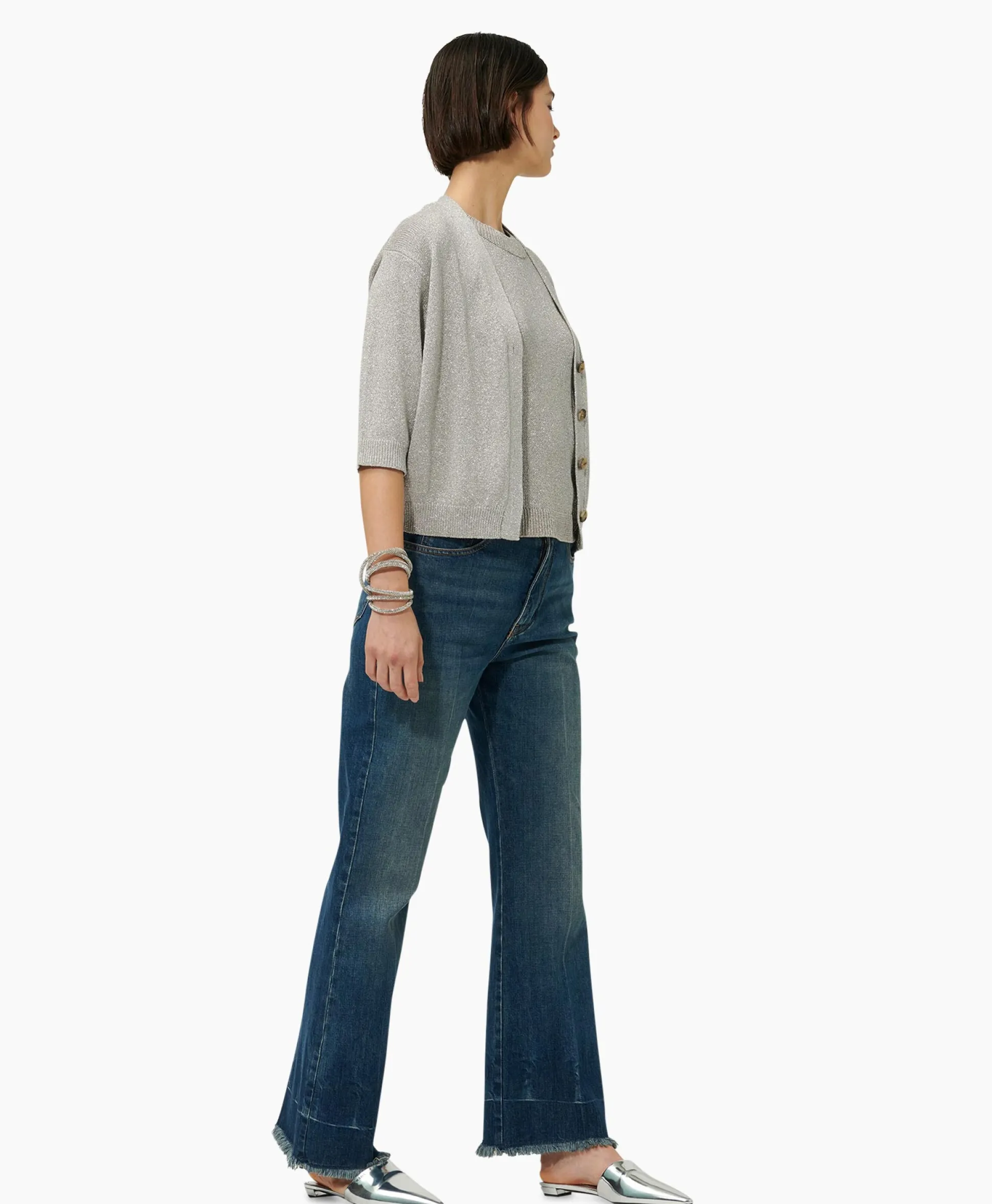 Shop Vest 488310/5157-0 Licht Grijs Dames Vesten