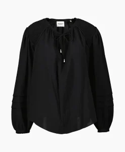 Cheap Marant Etoile Blouse Lamaya-Gb Zwart Dames Blouses