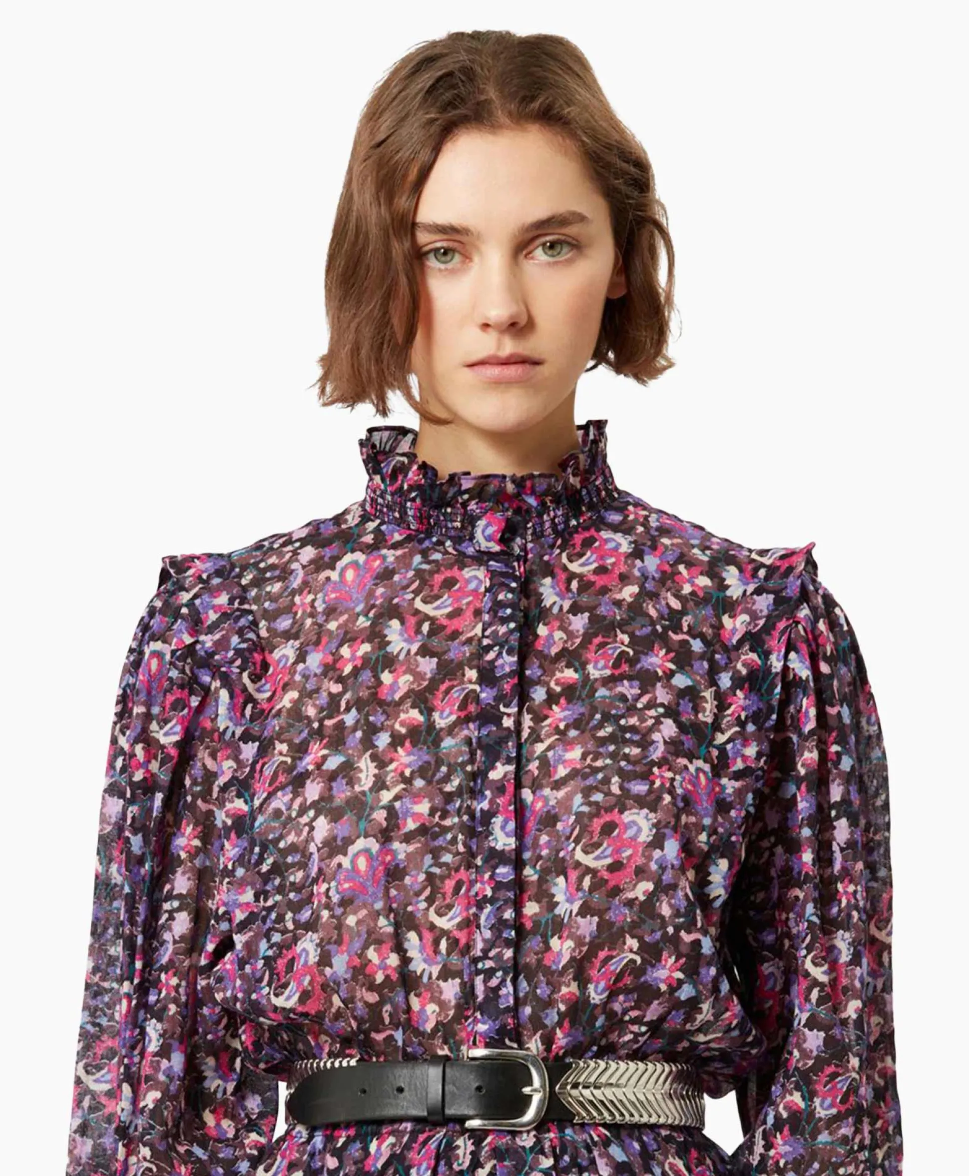 Cheap Marant Etoile Maxi Jurk Galoa-Ga Blauw Dames Jurken