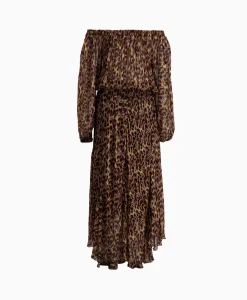 Flash Sale Marant Etoile Maxi Jurk Volga-Gc Oker Dames Jurken