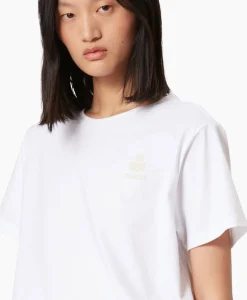 Sale Marant Etoile T-Shirt Korte Mouw Aby-Gb Wit Dames T-Shirts & Tops