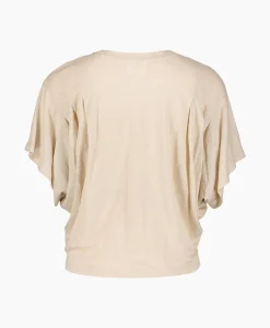 Outlet Marant Etoile T-Shirt Korte Mouw Kyanza-Gc Ecru Dames T-Shirts & Tops