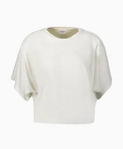 Outlet Marant Etoile T-Shirt Korte Mouw Kyanza-Gc Wit Dames T-Shirts & Tops