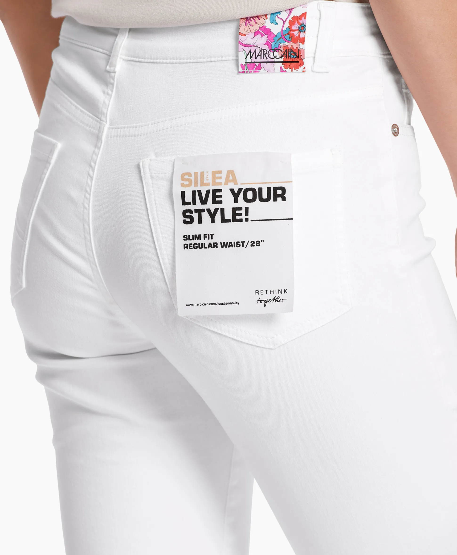 Online Jeans Wp 82.04 D50 Wit Dames Broeken