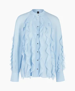 Hot Blouse Wc 51.27 W44 Licht Blauw Dames Blouses