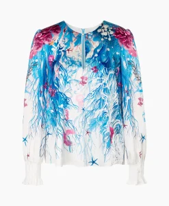 Sale Blouse Wc 51.47 W89 Aqua Dames Blouses