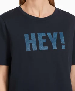 Store T-Shirt Vs 48.20 J19 Midden Blauw Dames T-Shirts & Tops