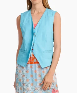 Shop Vest Ws 37.04 W03 Blauw Dames Jassen