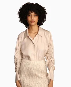 Best Sale Blouse Leslea Beige Dames Blouses