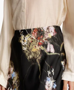 Fashion Midi Rok Carson Off White Dames Rokken