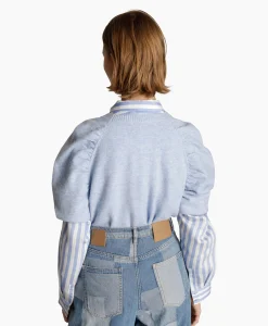 Clearance Pullover Manya Licht Blauw Dames Truien