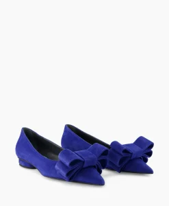 Best Sale Ballerina Cam Electrico Leder Blauw Dames Instappers
