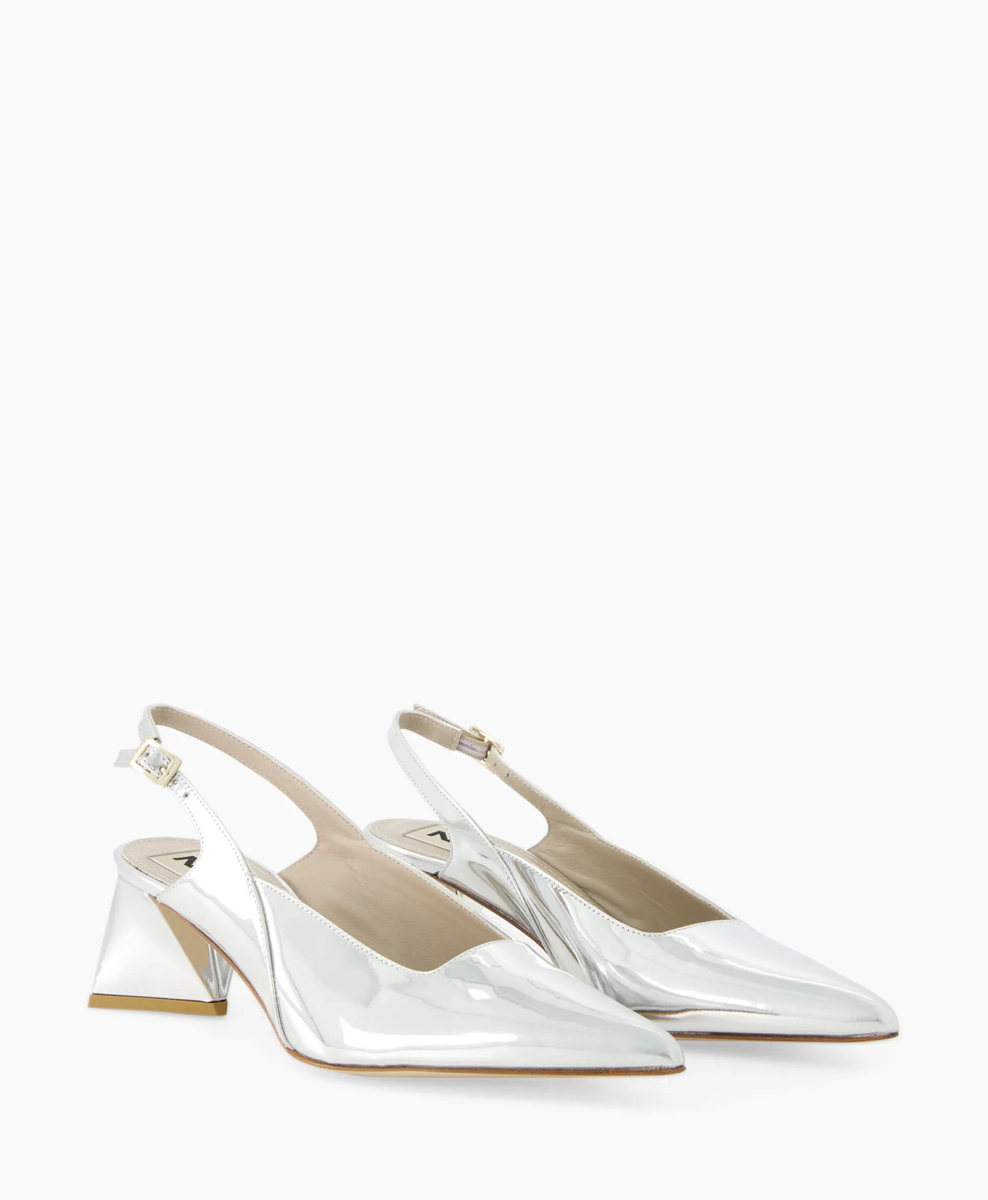 Fashion Pump Specchio Argento Zilver Dames Pumps