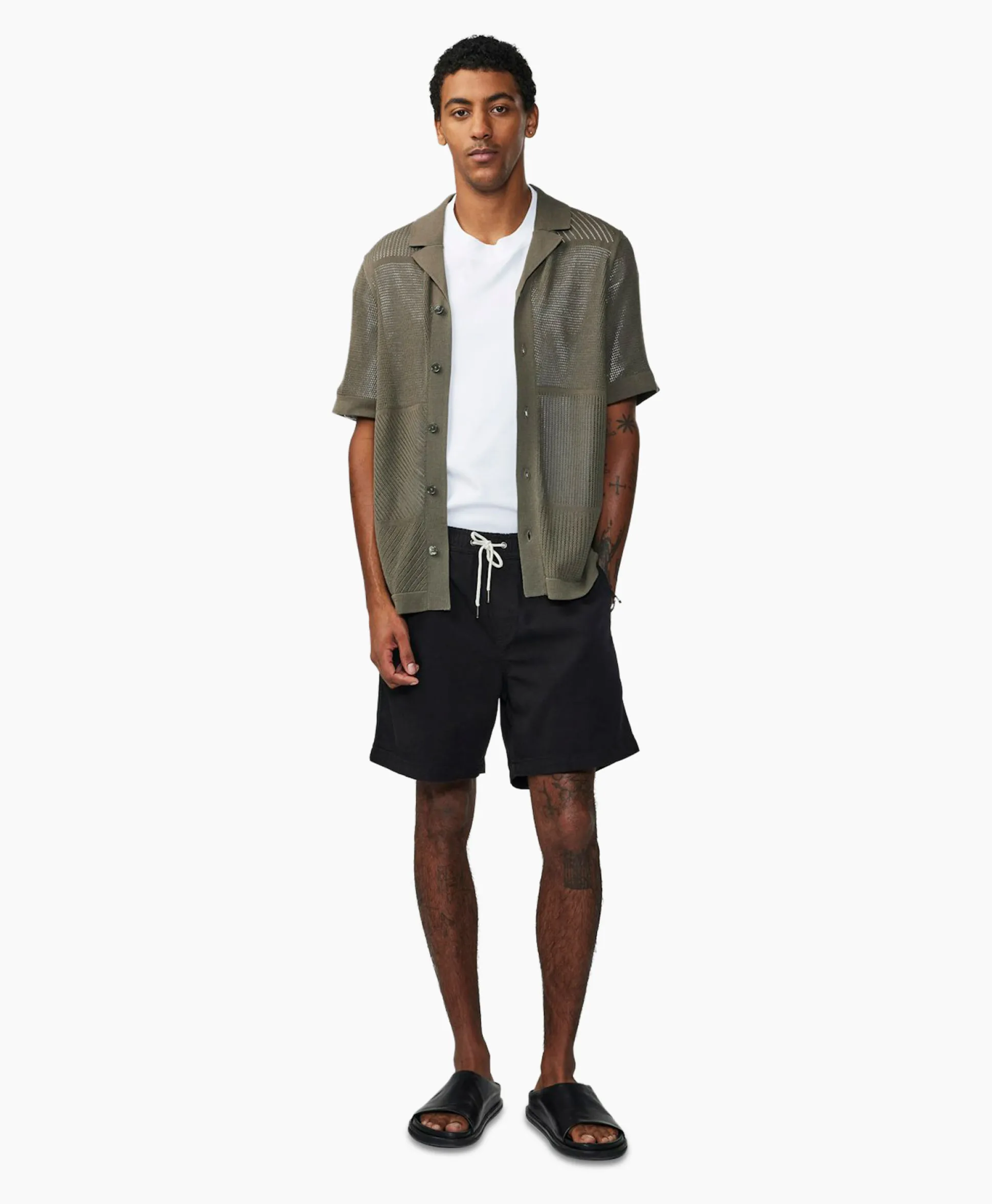 Online Korte Broek Gregor Zwart Heren Broeken