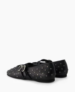 Clearance Ballerina Gisele Grace Studs Zwart Dames Instappers