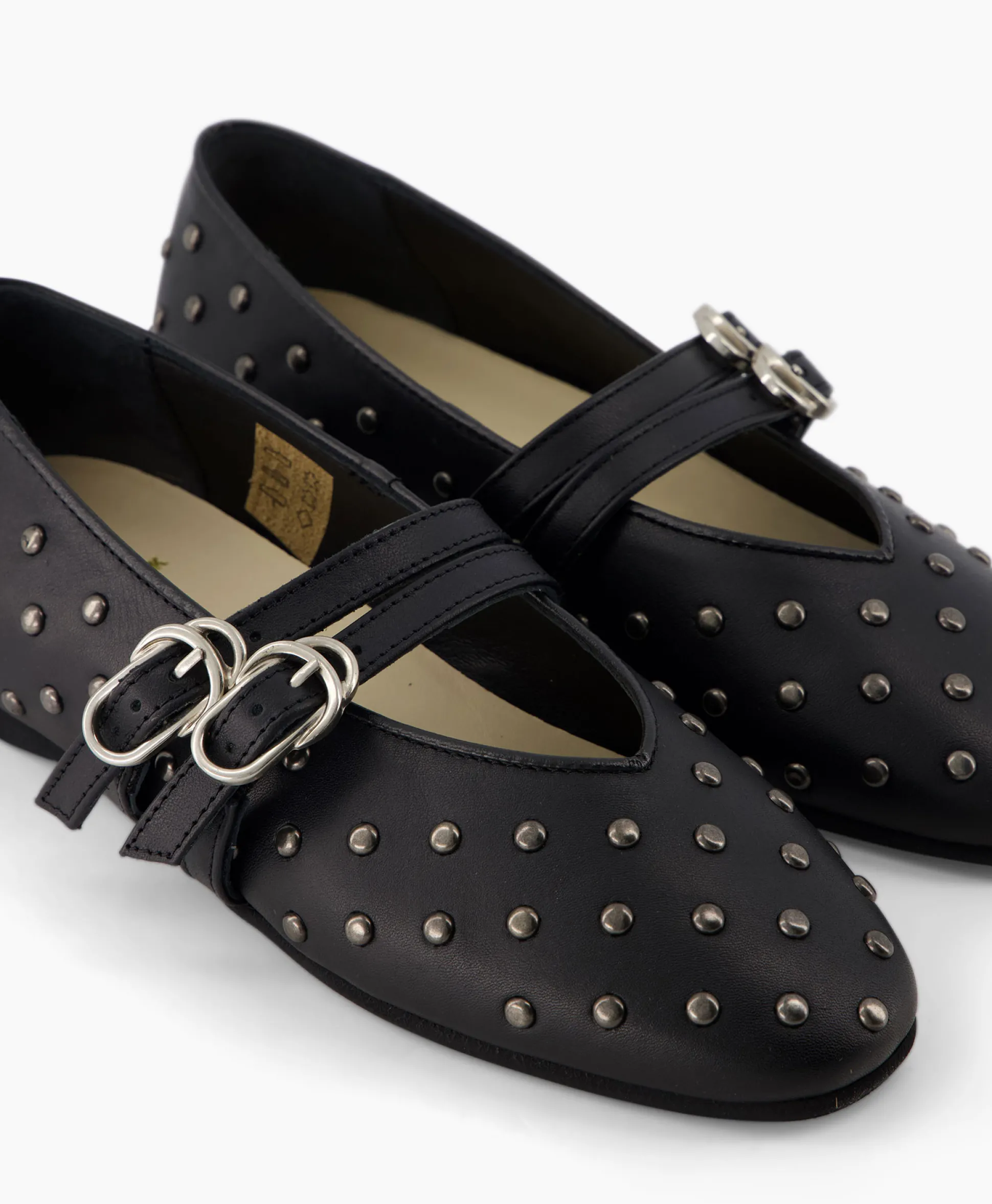 Clearance Ballerina Gisele Grace Studs Zwart Dames Instappers