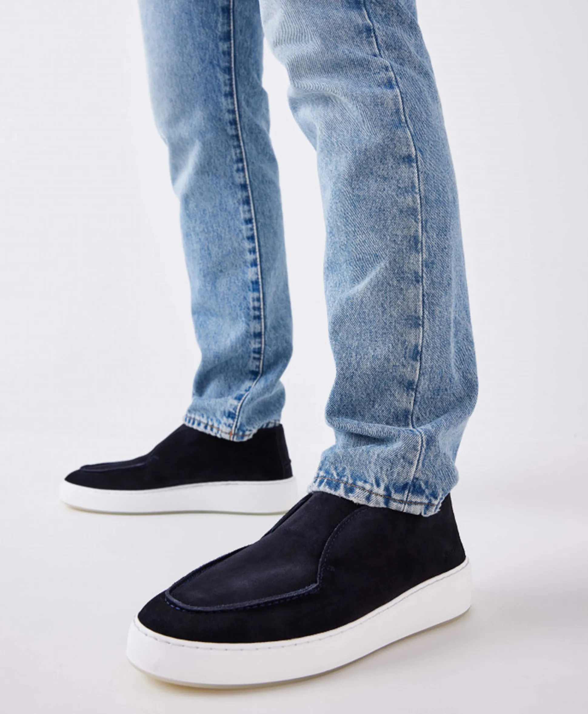 Sale Loafer Jiro Suo Donker Blauw Heren Instappers